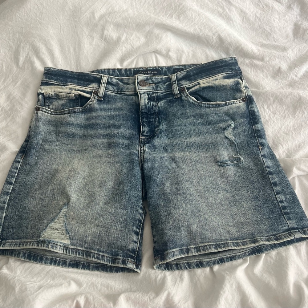 NWT Lucky Brand The Roll Up Jean Shorts